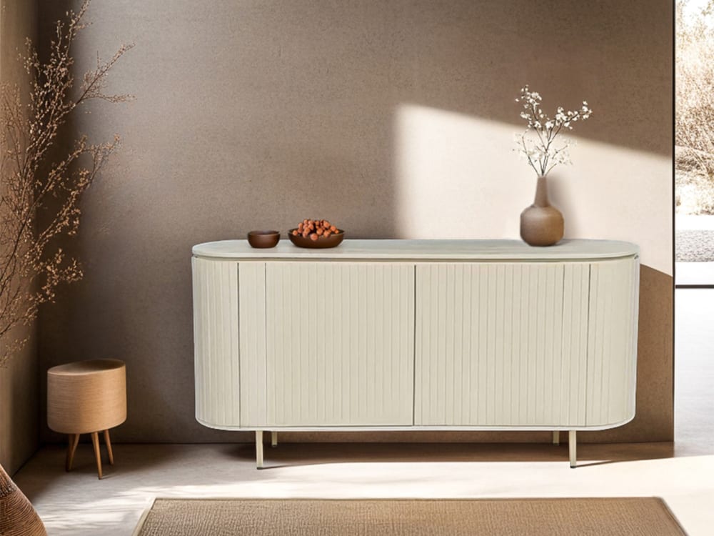Sideboard Patou aus Mangoholz 170cm, Cremeweiß - Maisons Du Monde