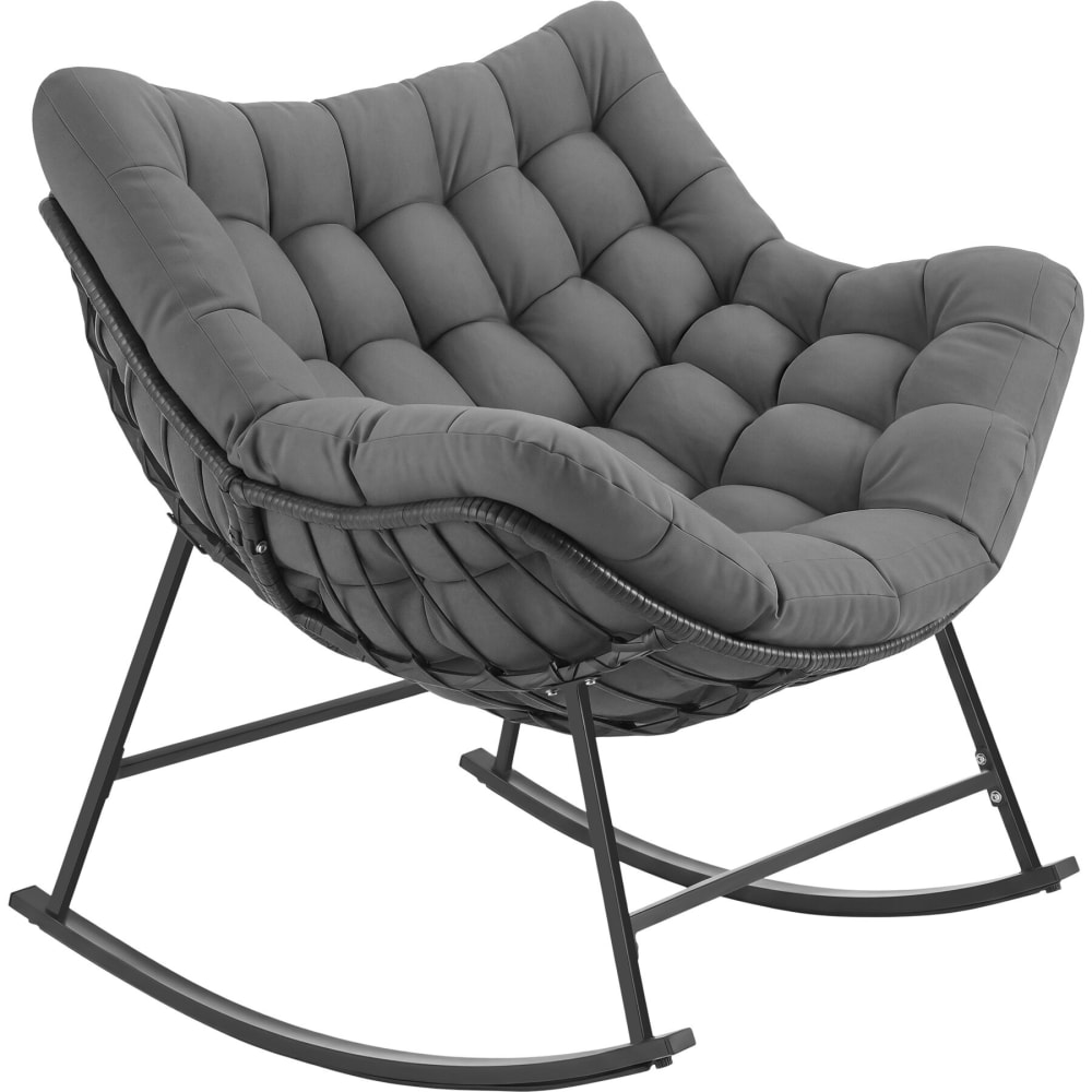 fauteuil à bascule matelassé,