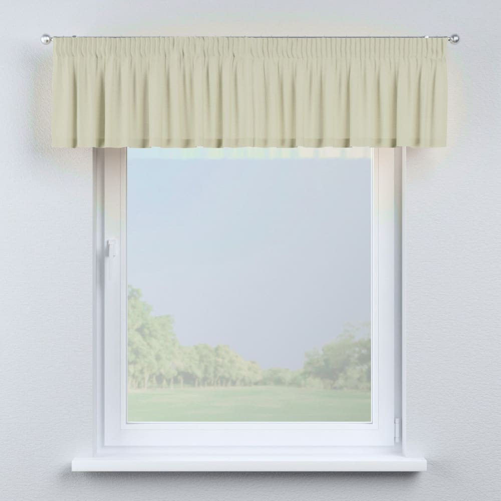 Dekoria Kurzgardine aus Baumwollmischung, taupe, 260x40 cm Grau Stoff