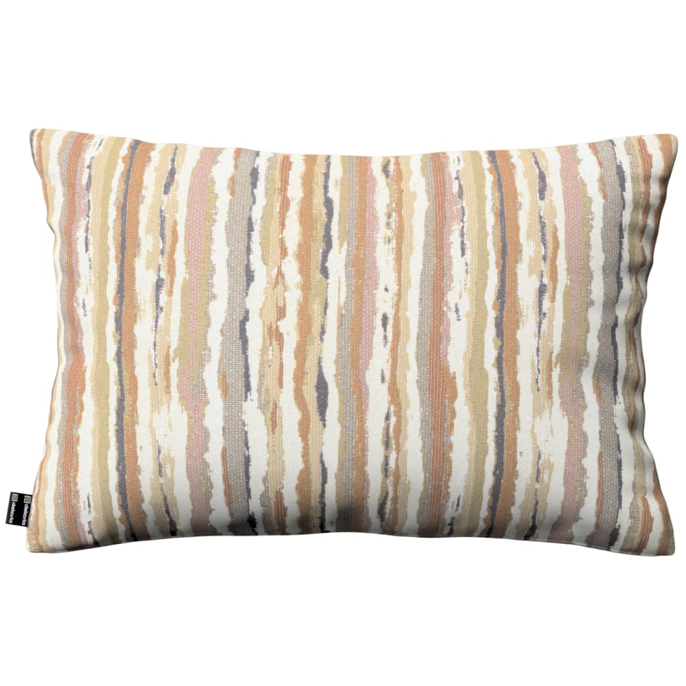 Dekoria Gemusterte Kissenhülle, olive und creme, 60x40 cm style landhaus Beige Stoff