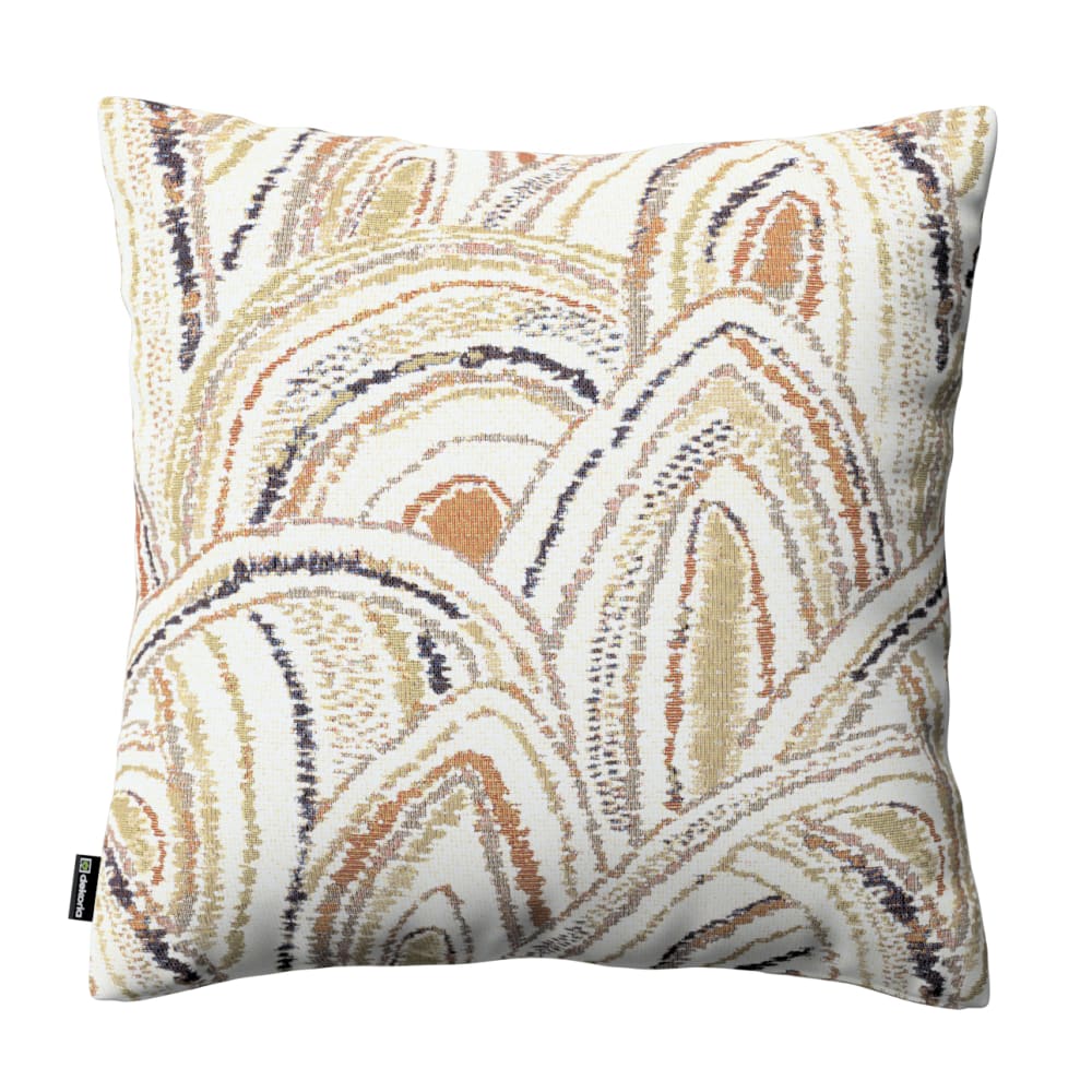Dekoria Gemusterte Kissenhülle, olive und beige, 43x43 cm style landhaus - Stoff