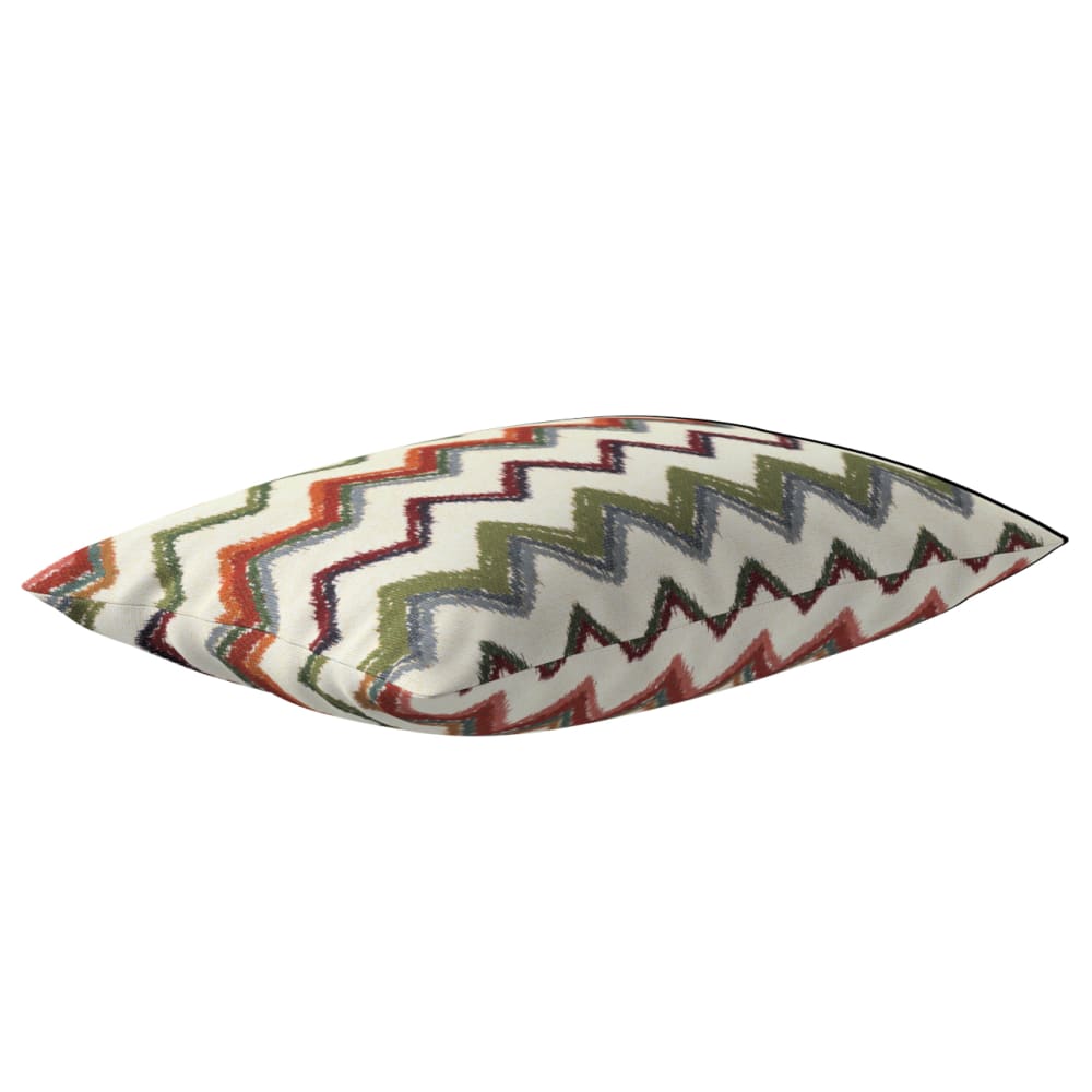 Gemusterte Kissenhülle, beige und grün, 47x28 cm - Maisons Du