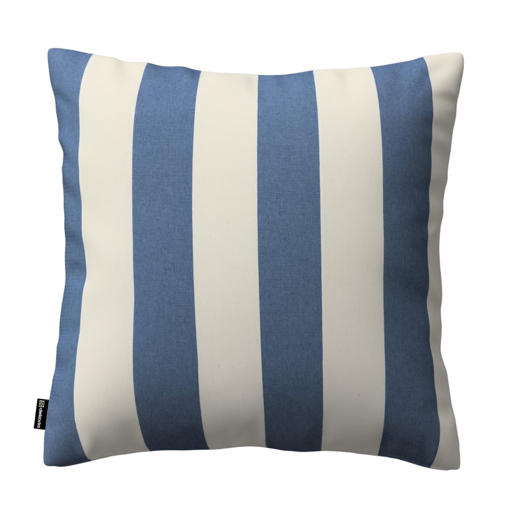Dekoria Kissenhülle gestreift, blau und weiß, 43x43 cm style seaside - Stoff