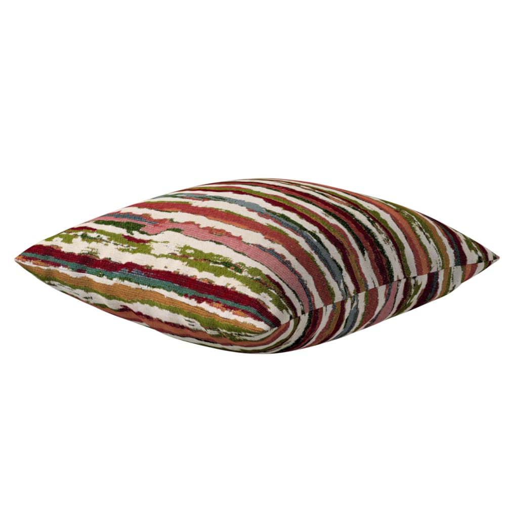 Gemusterte Kissenhülle, rot und grün, 43x43 cm - Maisons Du Monde