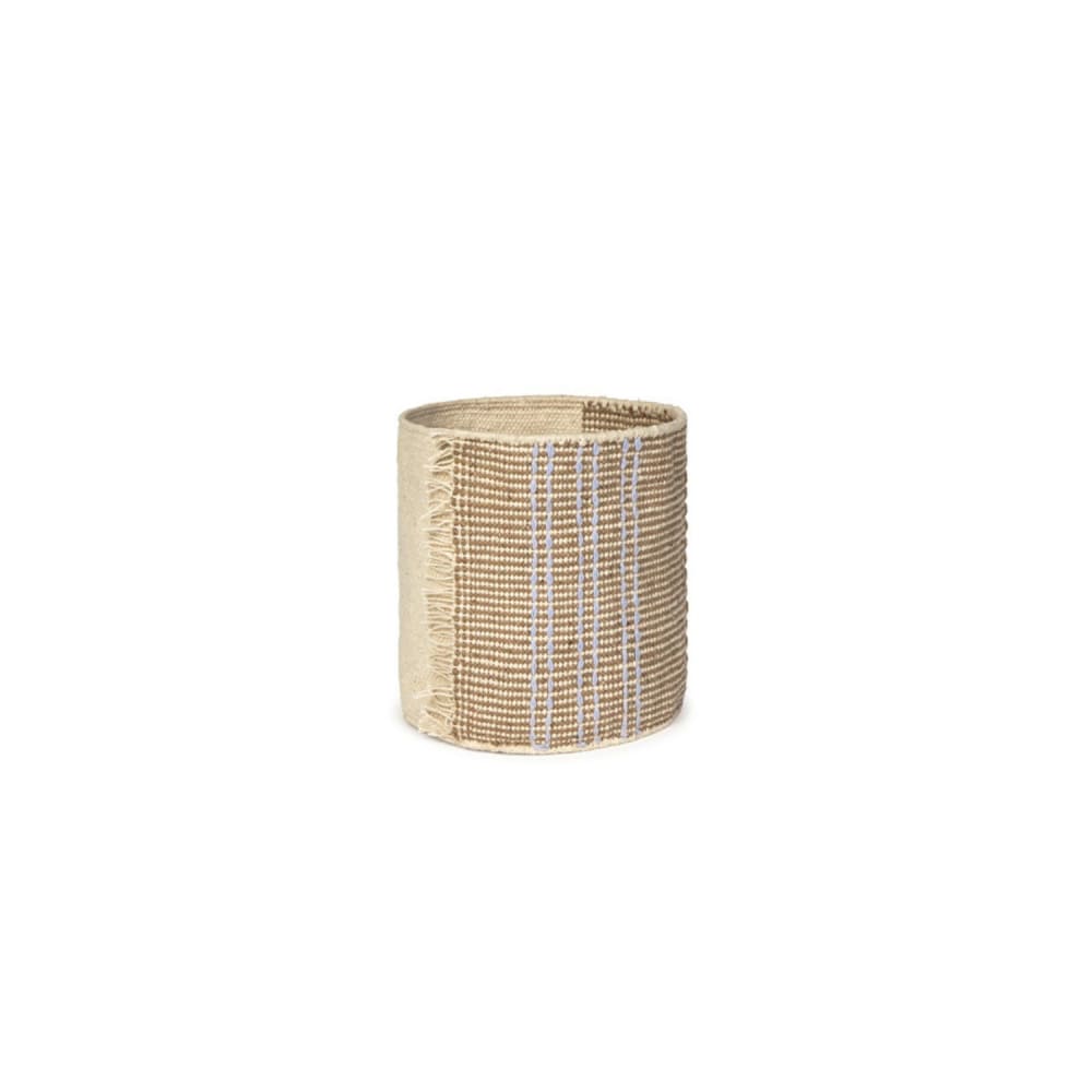 Lorena Canals Handgewebter Korb aus Jacaranda-Baumwolle 20 x 20 cm Beige Baumwolle