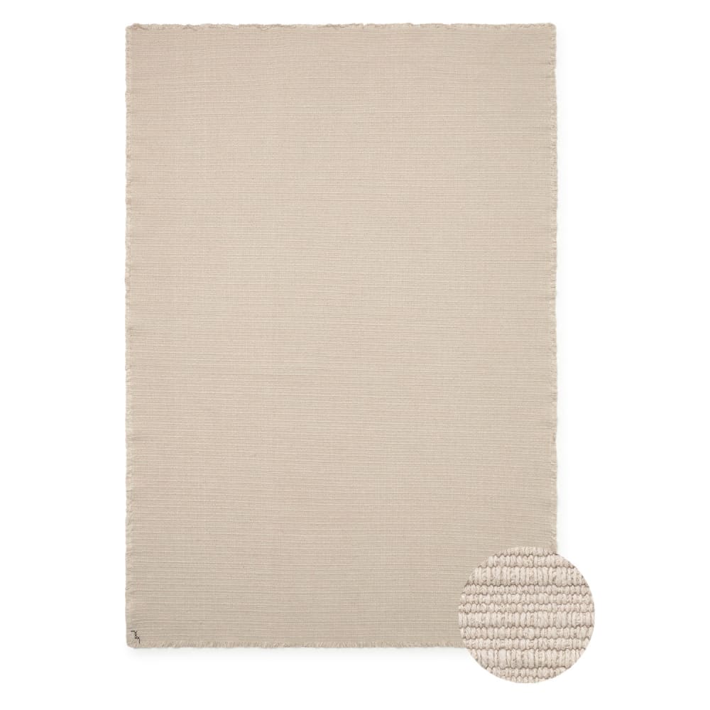 Lorena Canals Handgewebter Legacy-Teppich aus Baumwolle Beige Baumwolle