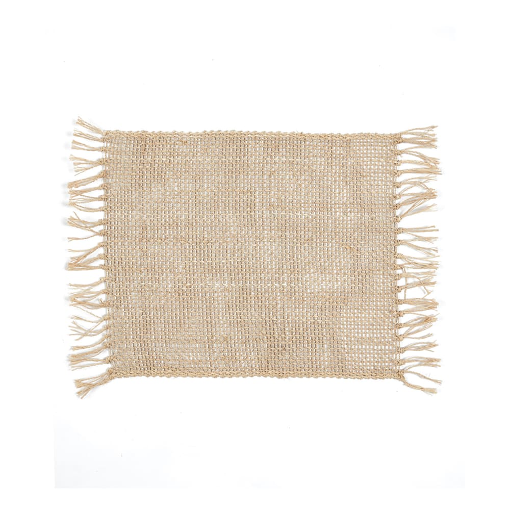 Dessous de verre herbe de mer marron 18x12x1cm