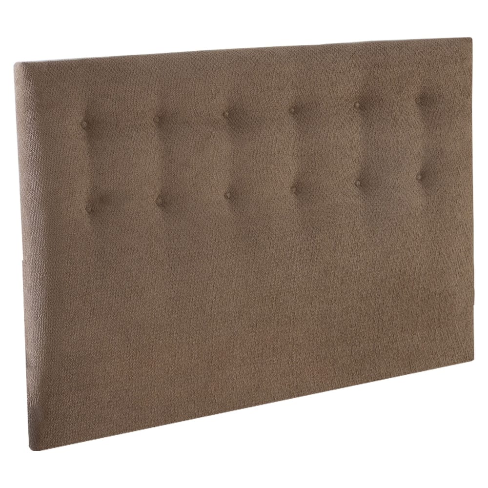 Tête de lit capitonnée eden moka chenille bouclettes 180x200