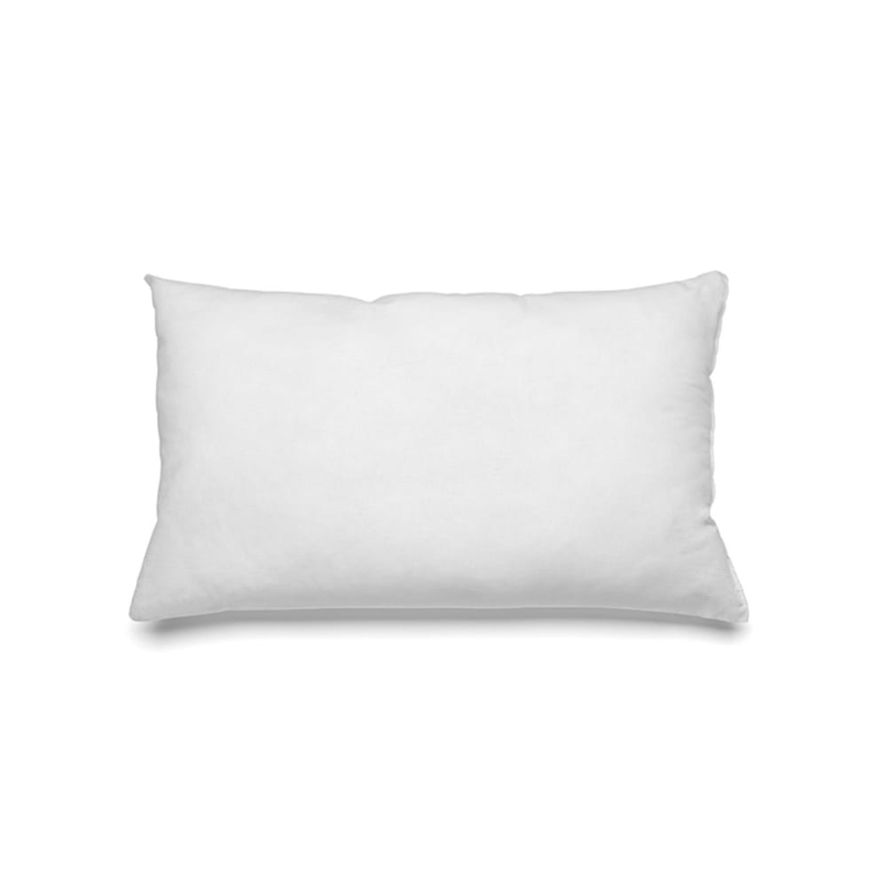 Coussin de garnissage coton et polyester blanc 50x70x10 cm