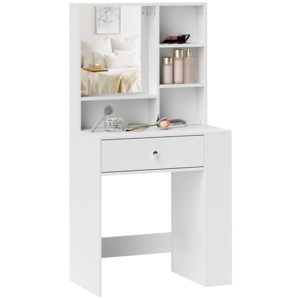 coiffeuse blanche avec