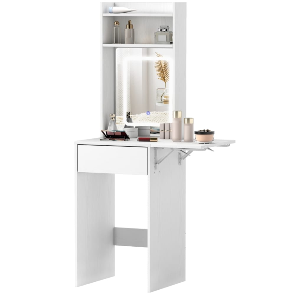 coiffeuse en bois blanc