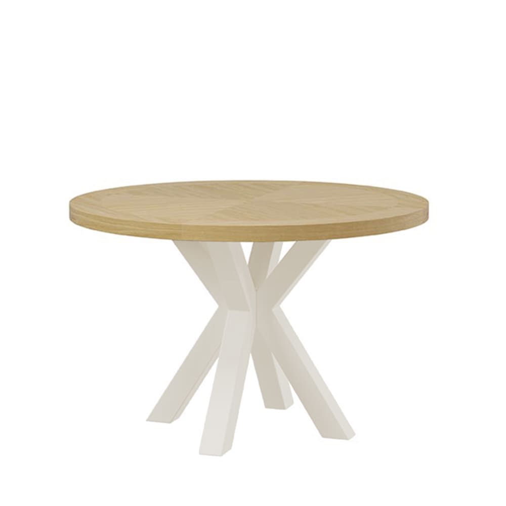 Table ronde de 100 cm, - beiges