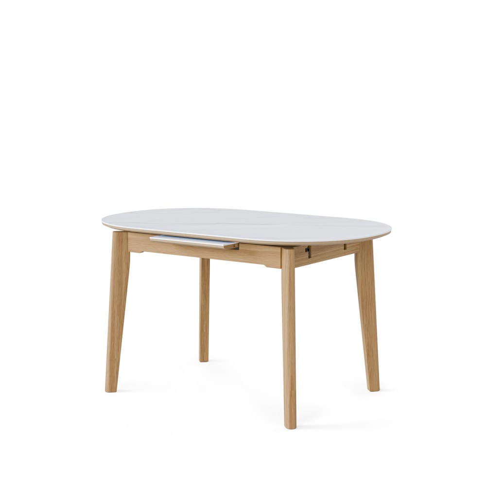 Table à rallonge plateau - porcelaine
