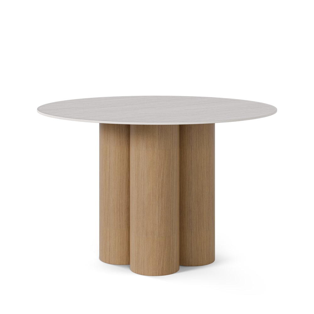 Table ronde avec plateau