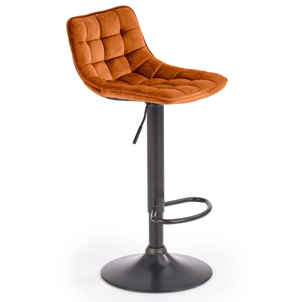 tabouret de bar en velours