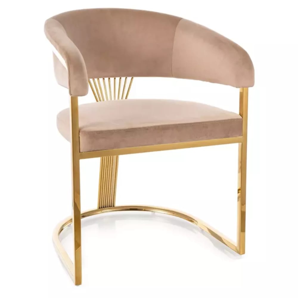 chaise velours de polyester