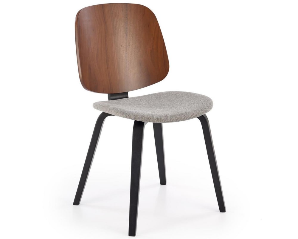 Chaise design tricolore avec pieds en bois massif Chaise design tricolore avec pieds en bois massif