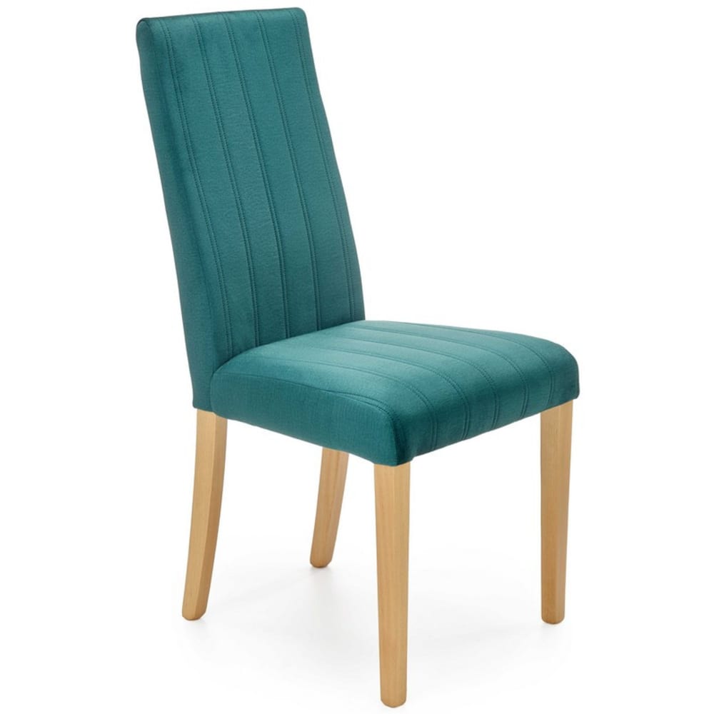 Chaise en velours de polyester vert matelassé Chaise en velours de polyester vert matelassé