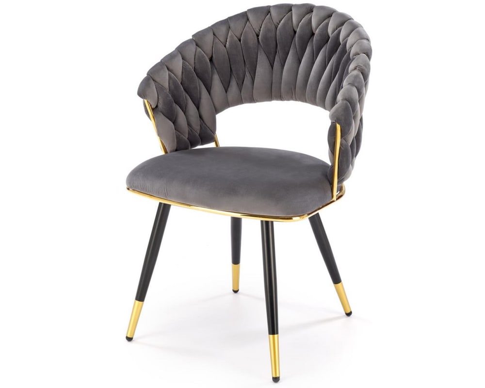 Chaise design en velours