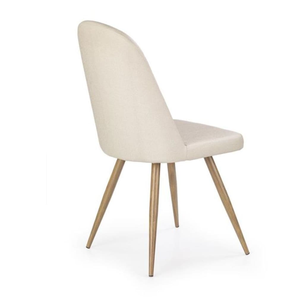 Designerstuhl Öko-Leder beige 90x45x53cm - Maisons Du Monde