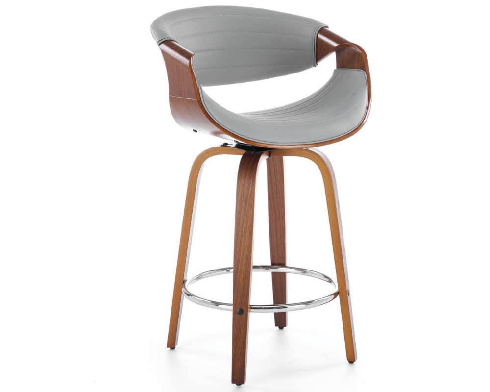 chaise de bar design - gris