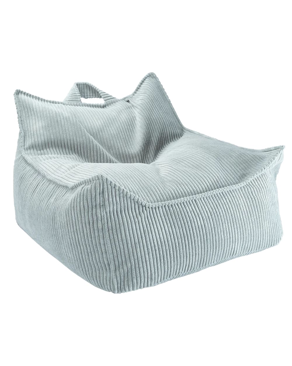Fauteuil poire en velours - menthe