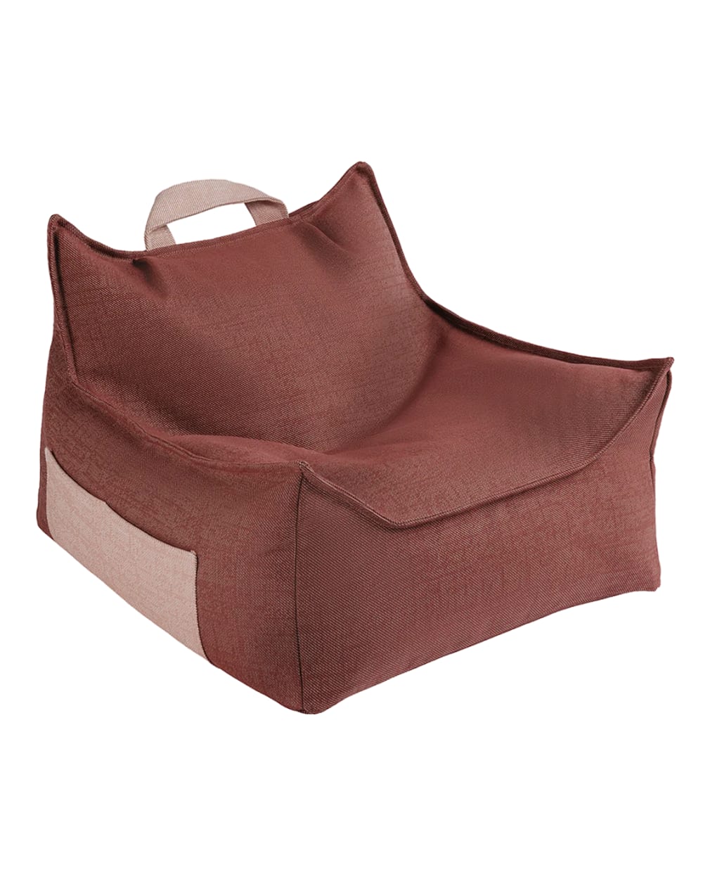Fauteuil poire en polypropylène - rouge