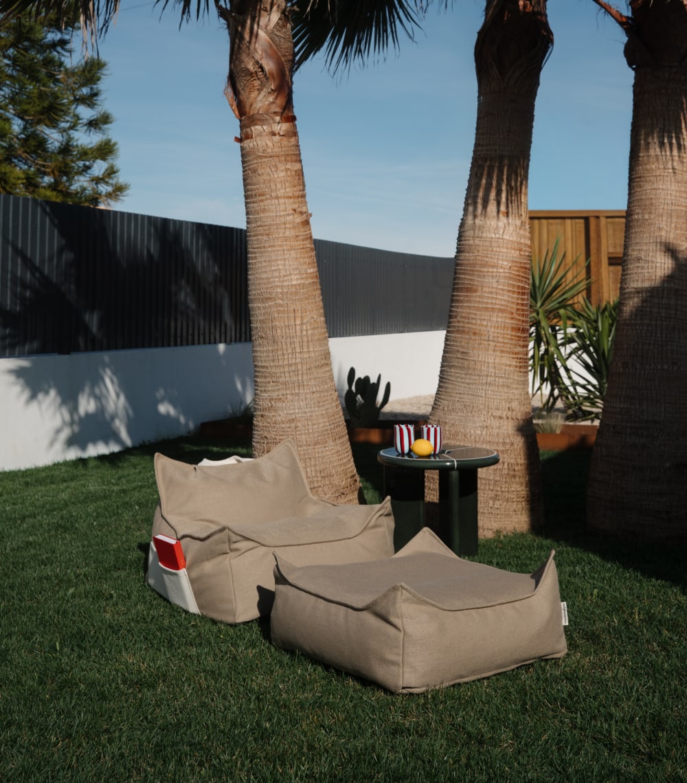 Sitzsack aus recyceltem Polypropylen 80 x 70 x 50 cm, Düne -