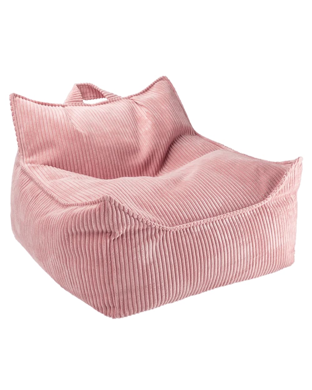 fauteuil poire en velours - rose
