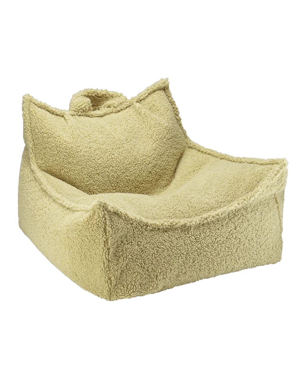 Wigiwama Sitzsack aus Teddy-Stoff 80 x 70 x 50 cm, Matcha GRÜN Öko-Tex Zertifikat PES - POLYESTER Kinder