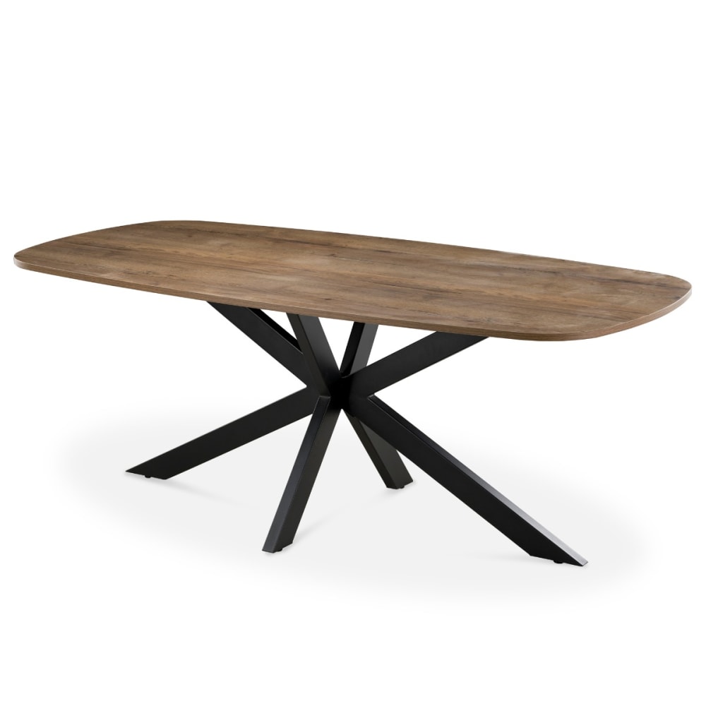 Giga Meubel Esstisch aus Melamin 200x100x76cm, dunkelbraun - Holz