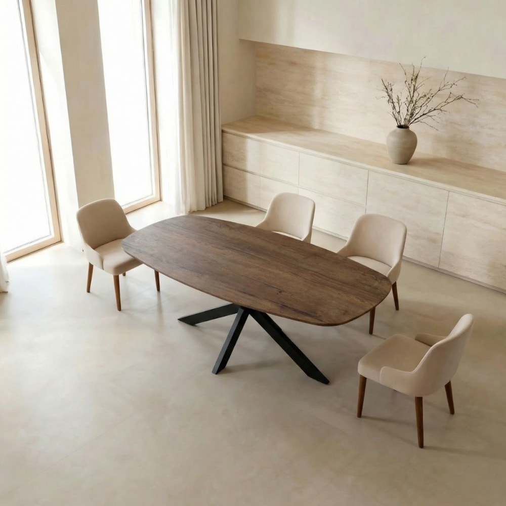 Esstisch aus Melamin 160x90x76cm, dunkelbraun - Maisons Du Monde