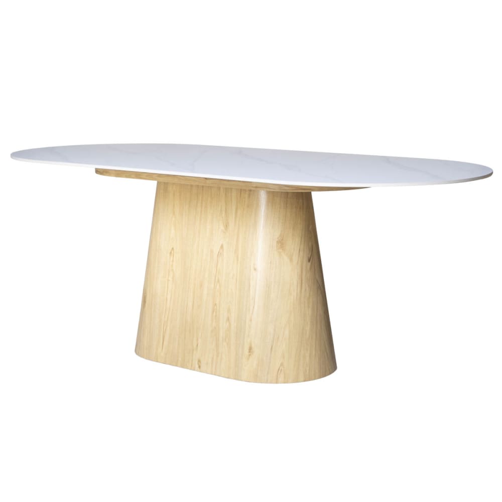 Giga Meubel Esstisch aus Keramik 200x90x75cm, natur Braun Naturstein