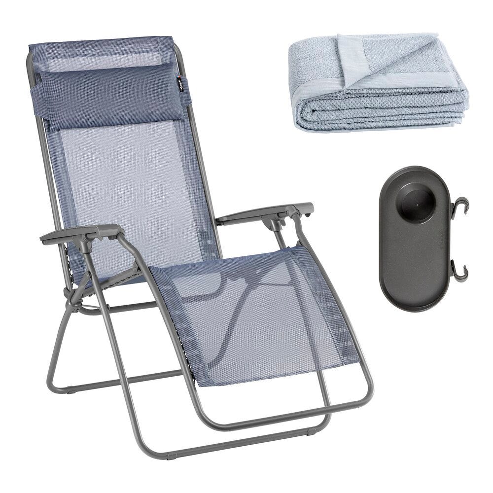 Ensemble fauteuil relax - gobelet