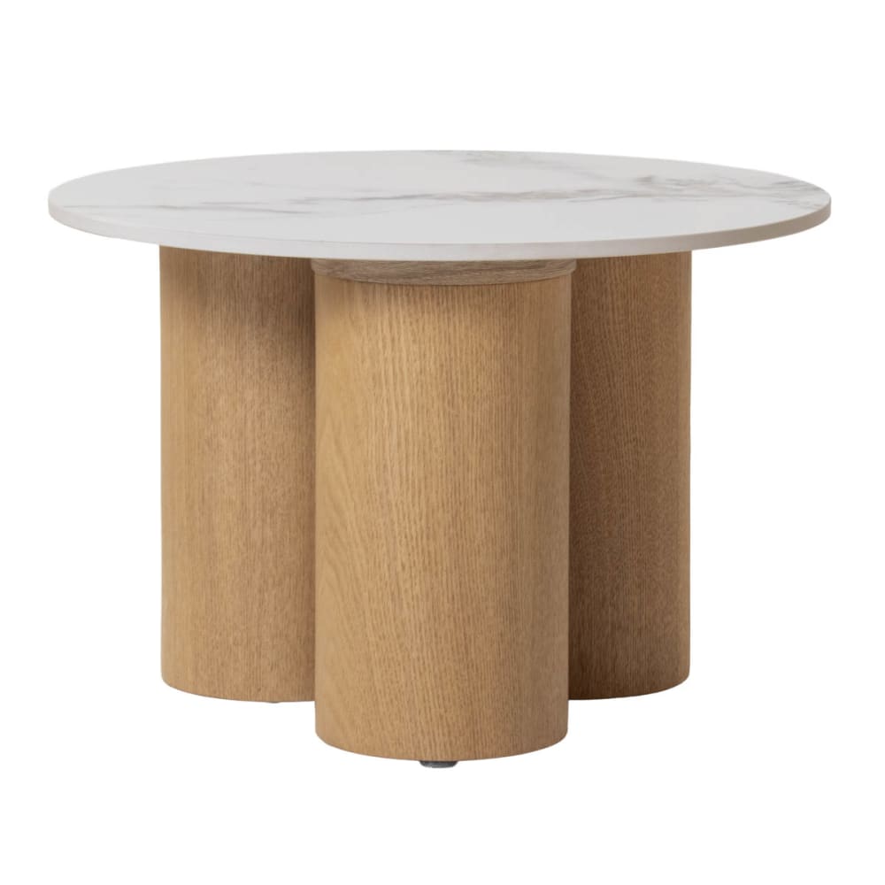 Giga Meubel Couchtisch 2er-Set aus Keramik, natur Braun Naturstein
