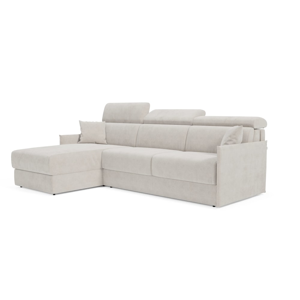 Canapé convertible d'angle - gauche tissu