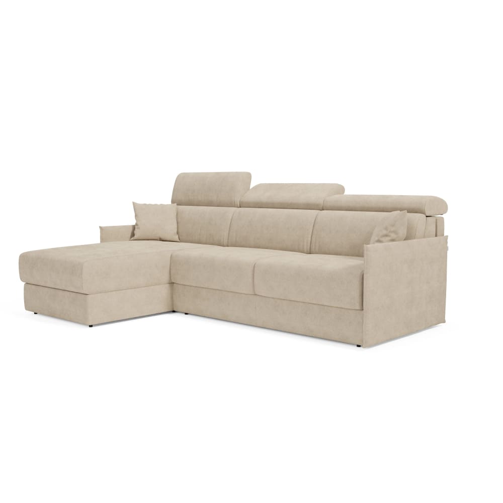 Canapé convertible d'angle - gauche tissu