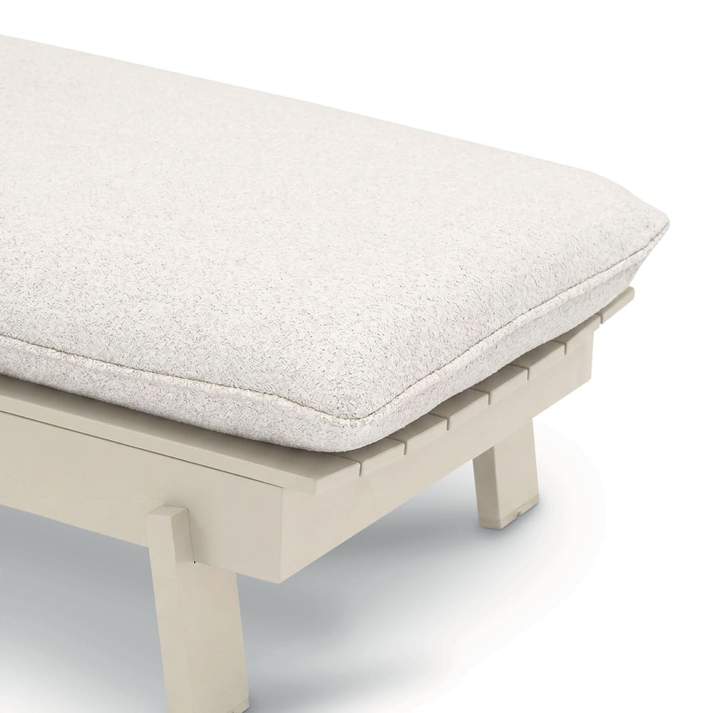 2er-Set Sonnenliegen mit Tisch aus Alu beige - Maisons Du Monde