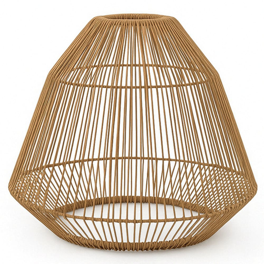 Abat-jour seul polyrotin beige h39cm