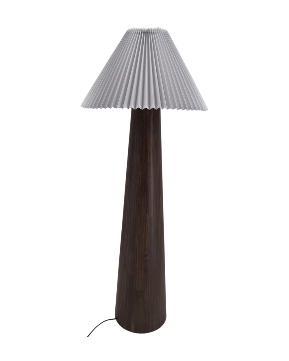 lampadaire bois et tissu