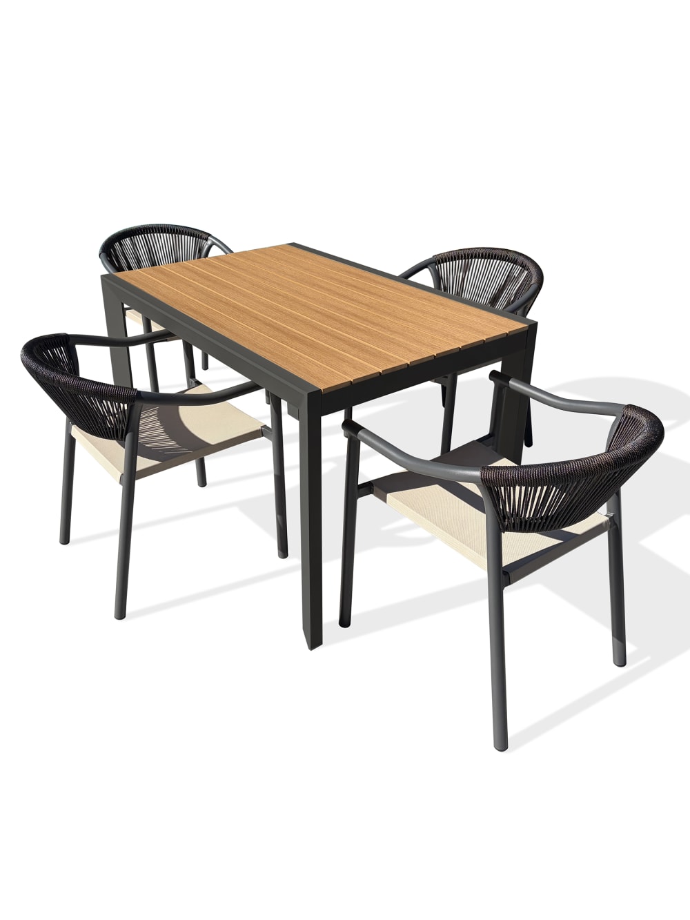 Ensemble repas de jardin - places alu