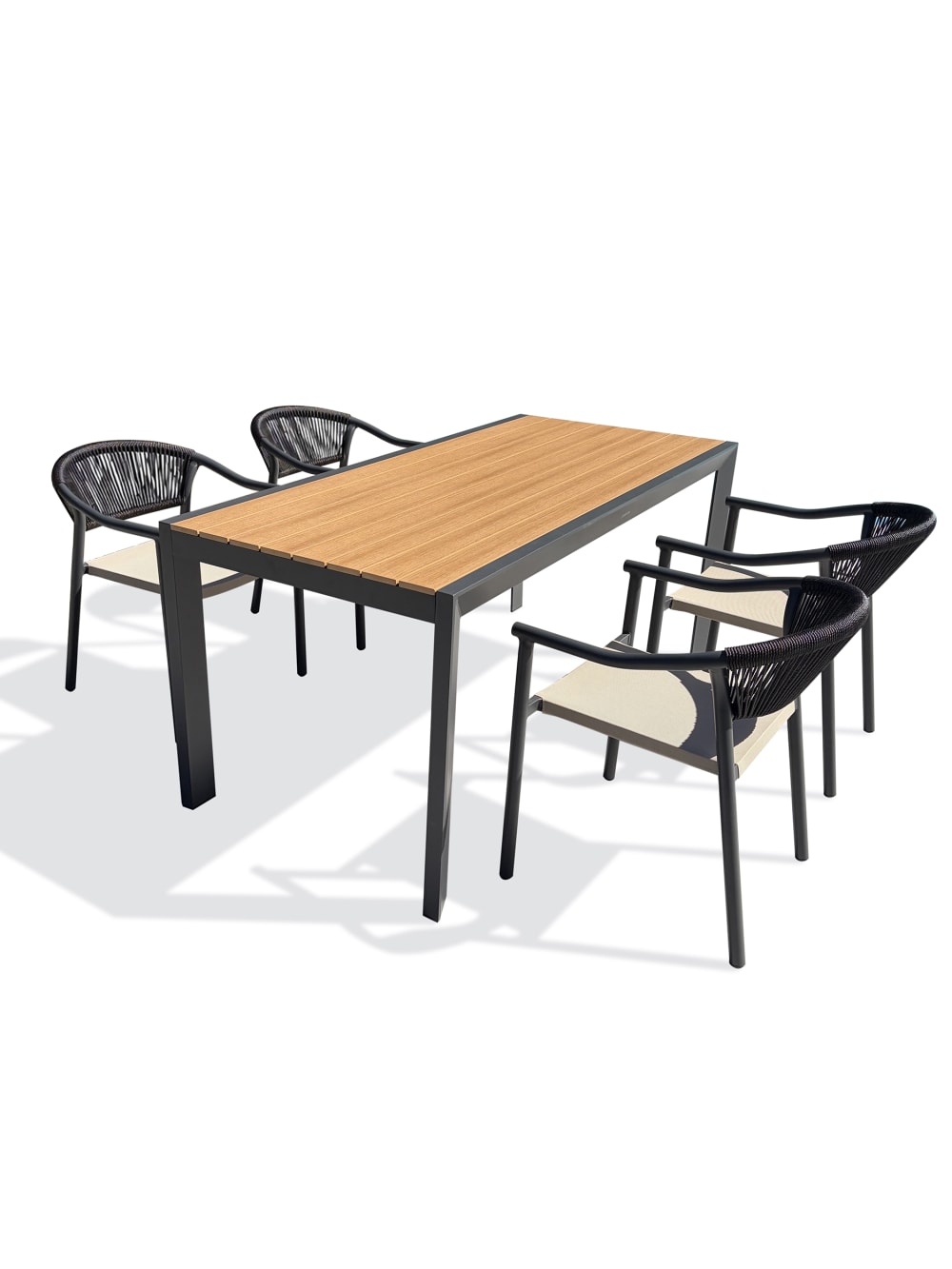 Ensemble repas de jardin - places alu