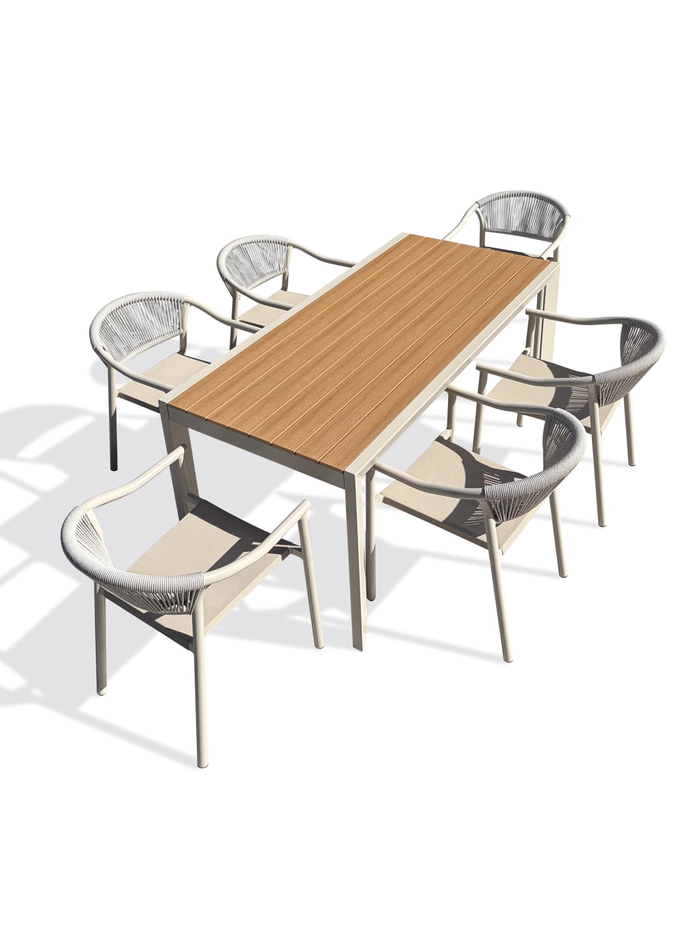 Ensemble repas de jardin - places alu