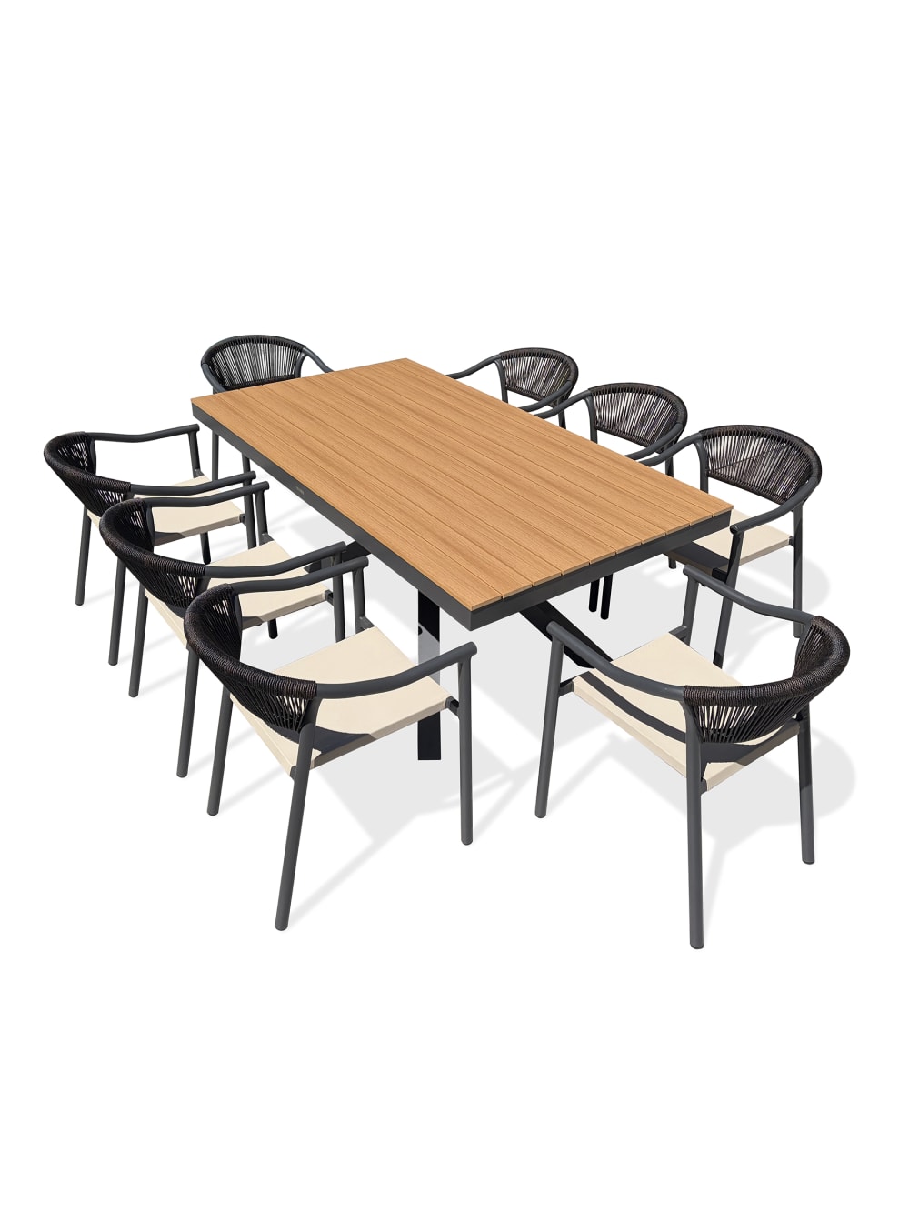 Ensemble repas de jardin - places alu