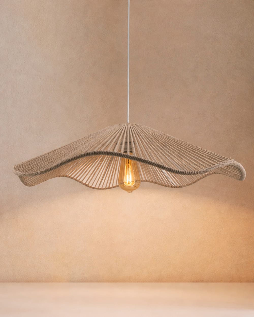 Suspension en coton coloris naturel de 59cm — vue 3