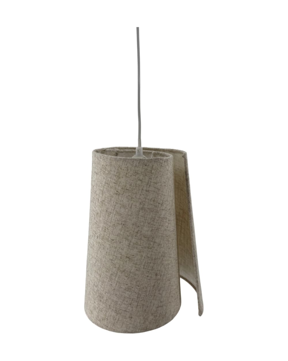 Suspension en polyester coloris beige de 27cm