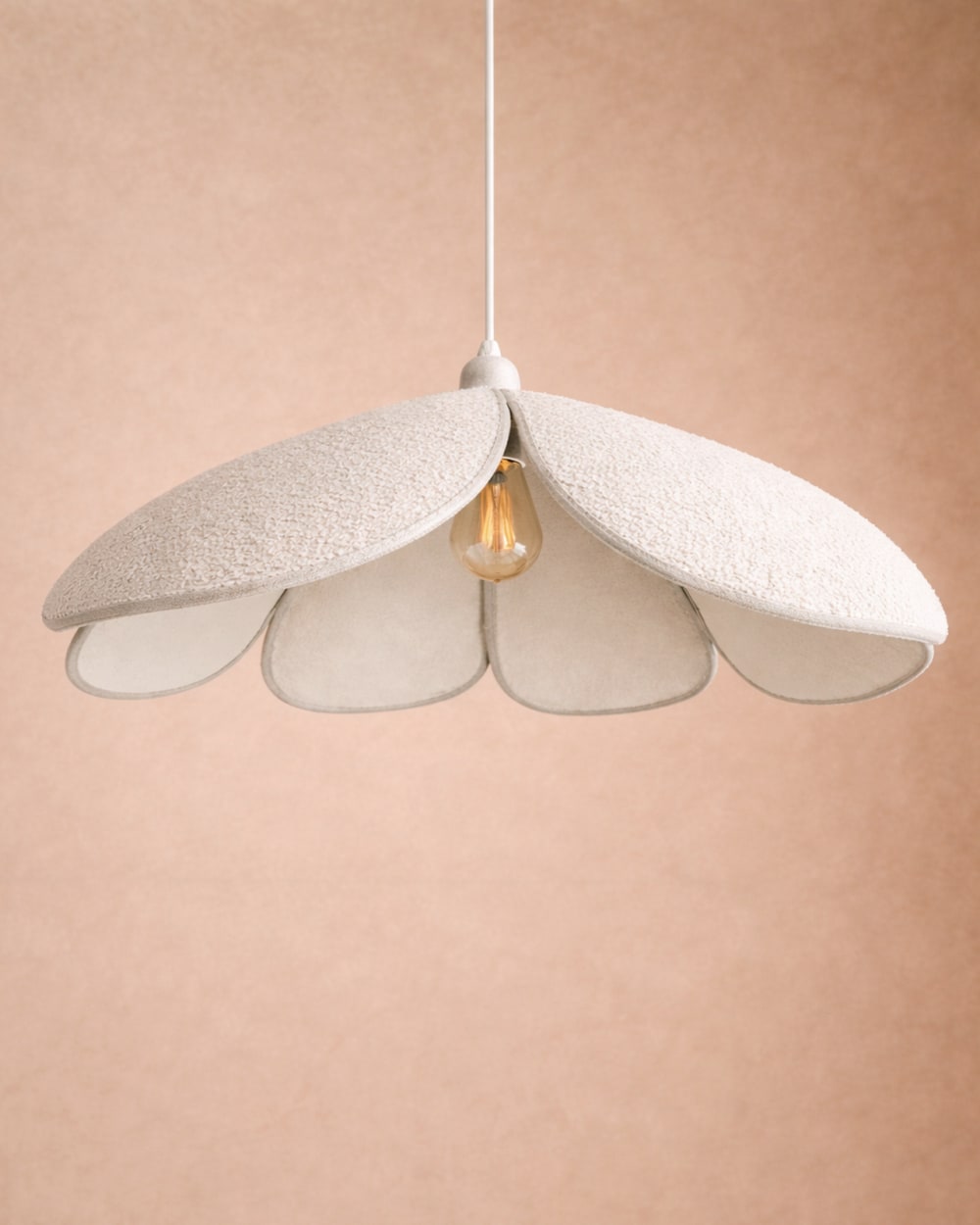 Hängelampe aus Polyester weiß 59cm - Maisons Du Monde