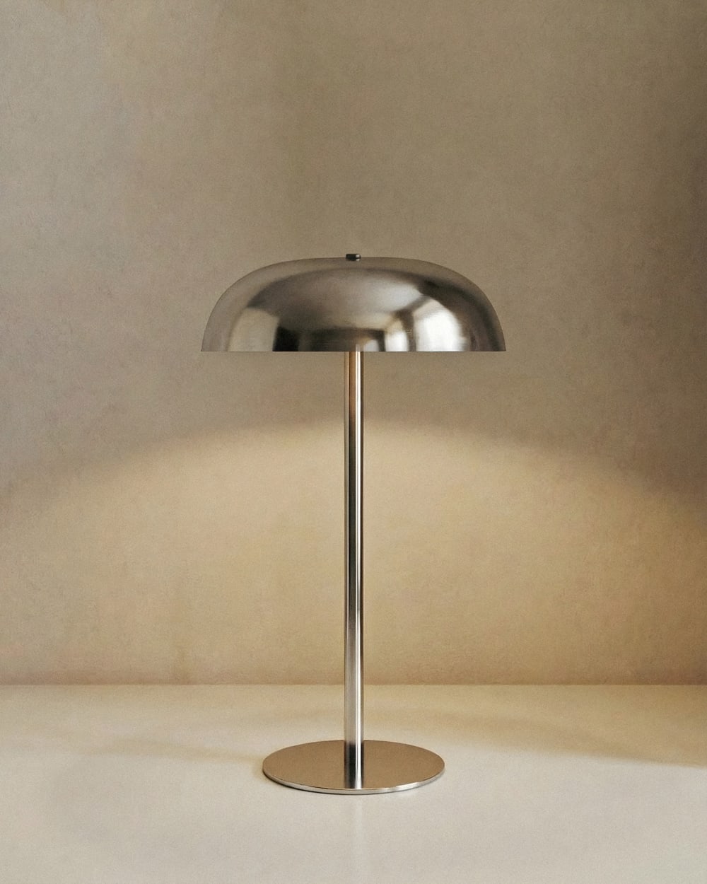 Lampe de table en métal couleur argentée de 38cm — vue 3
