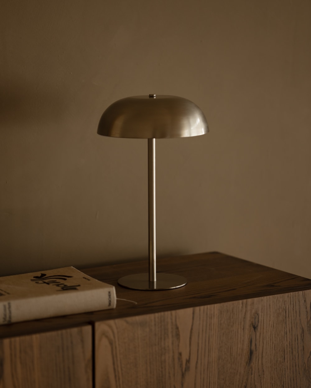 Lampe de table en métal couleur argentée de 38cm — vue 4