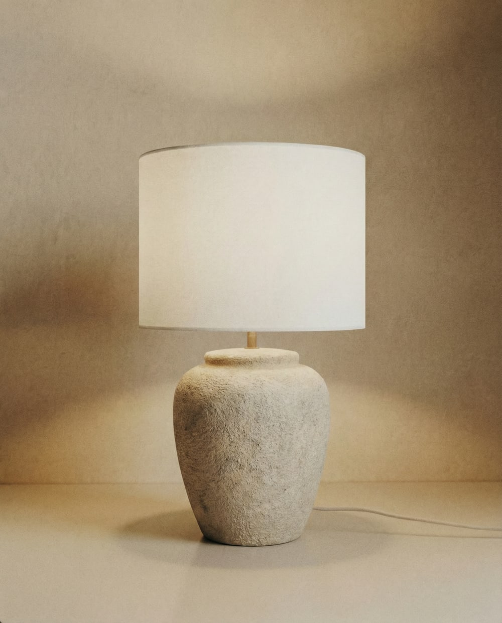 Lampe de table en céramique couleur naturelle de 62cm — vue 3